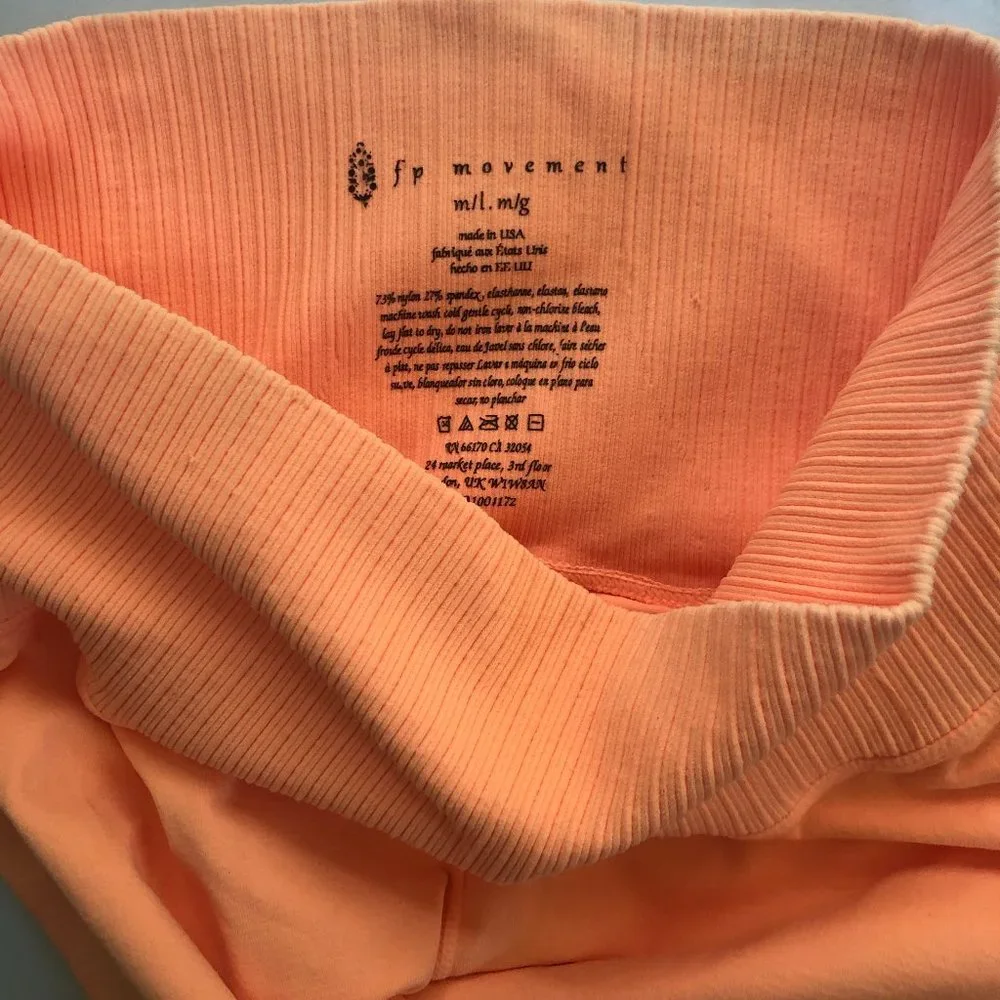 Free People Good Karma Leggings in Peach Horizon